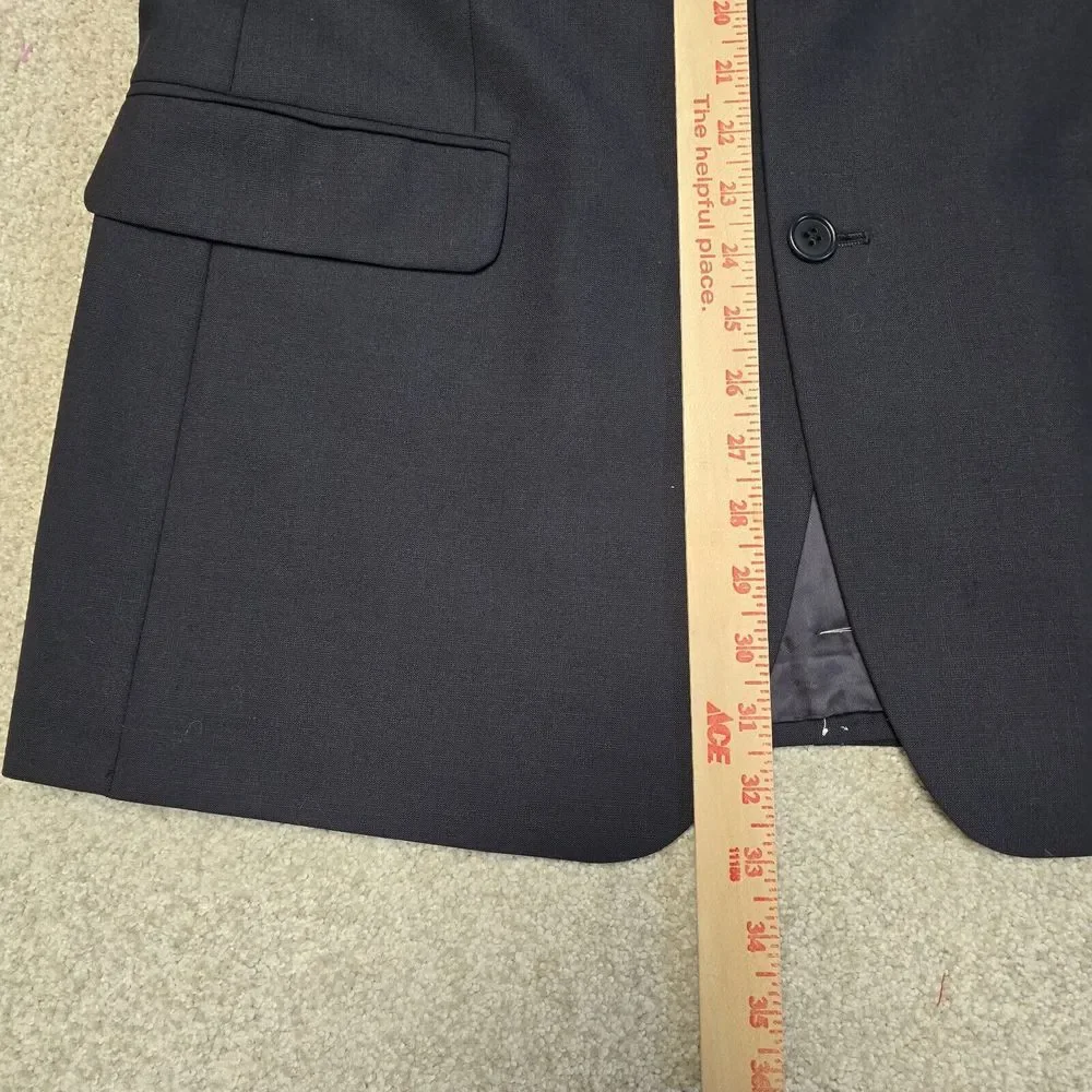 Brooks‎ Brothers Classic-Fit Stretch Wool Blend Suit Jacket, Navy Blue, 41 Reg